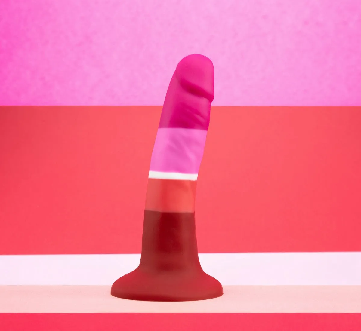 Avant By Blush® | Pride Beauty P3: Artisan 5 Inch Dildo with Suction Cup Base - Elegantly Made with Smooth Ultrasilk® Purio™ Silicone