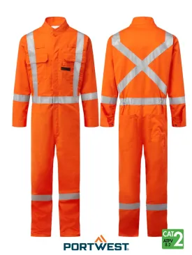 Portwest Bizflame Orange 88/12 Iona 7oz Men's FR Coverall FR510OR